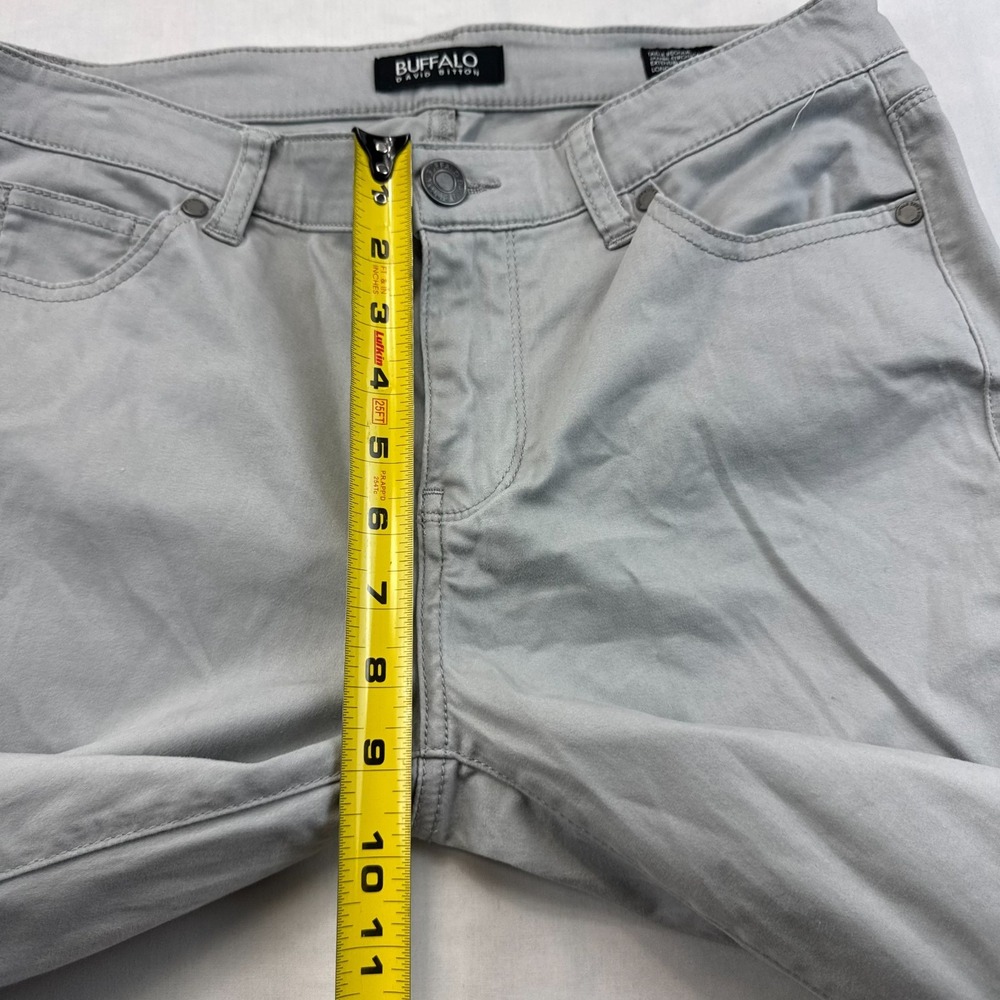Buffalo David Bitton Pants Womens 6/28 Gray Classic Five-Pocket Straight Leg - Picture 6 of 7